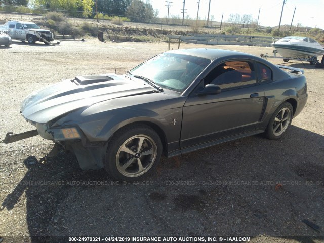 1FAFP42RX3F442817 - 2003 FORD MUSTANG MACH I GRAY photo 2