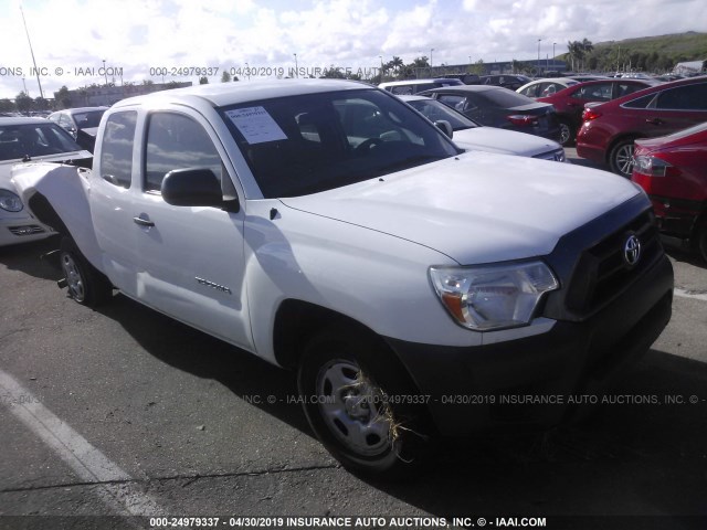 5TFTX4CN9DX022177 - 2013 TOYOTA TACOMA ACCESS CAB WHITE photo 1