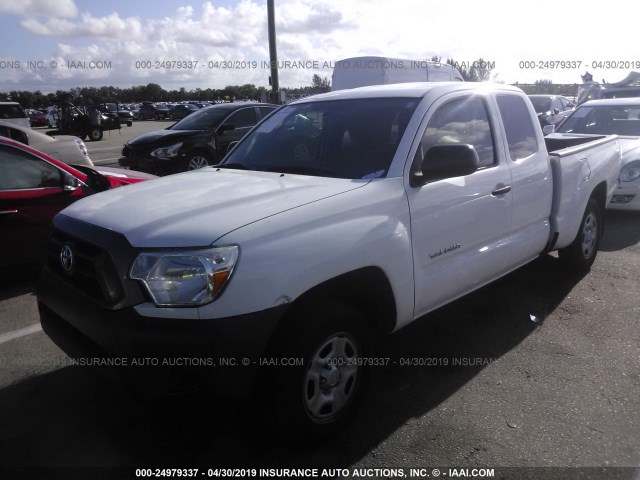 5TFTX4CN9DX022177 - 2013 TOYOTA TACOMA ACCESS CAB თეთრი ფოტო 2