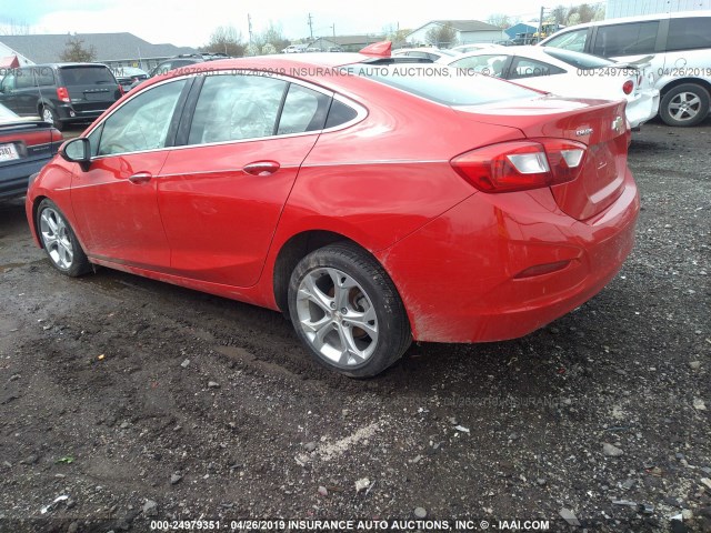 1G1BF5SM0H7236468 - 2017 CHEVROLET CRUZE PREMIER RED photo 3