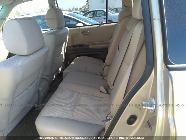 JTEDP21A450063539 - 2005 TOYOTA HIGHLANDER LIMITED TAN photo 8