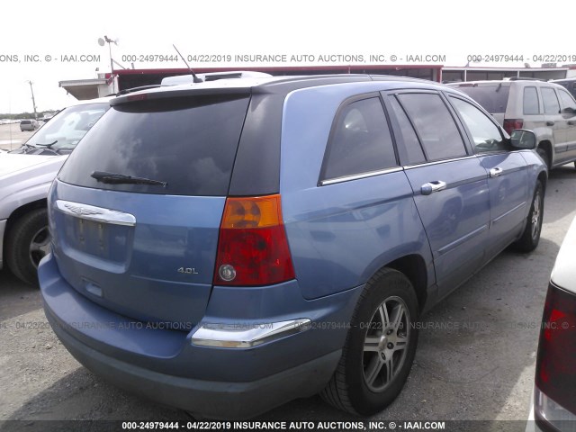2A8GM68X97R126891 - 2007 CHRYSLER PACIFICA TOURING BLUE photo 4