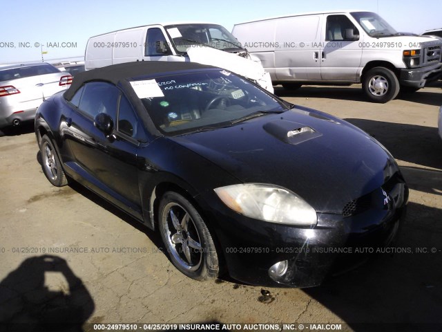 4A3AL25F37E005174 - 2007 MITSUBISHI ECLIPSE SPYDER GS BLACK photo 1