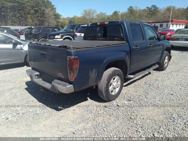1GTDT136548115974 - 2004 GMC CANYON BLUE photo 4