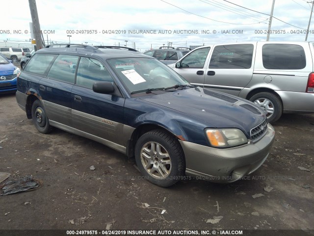 4S3BH675937654304 - 2003 SUBARU LEGACY OUTBACK AWP BLUE photo 1