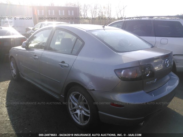 JM1BK323341151216 - 2004 MAZDA 3 S SILVER photo 3