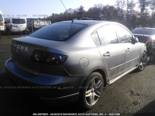 JM1BK323341151216 - 2004 MAZDA 3 S SILVER photo 4