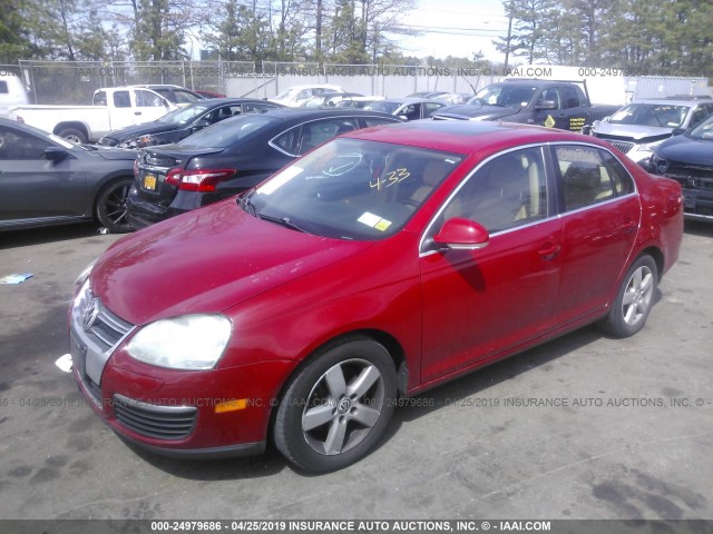 3VWRZ71K89M147261 - 2009 VOLKSWAGEN JETTA SE/SEL RED photo 2