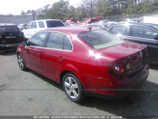 3VWRZ71K89M147261 - 2009 VOLKSWAGEN JETTA SE/SEL RED photo 3