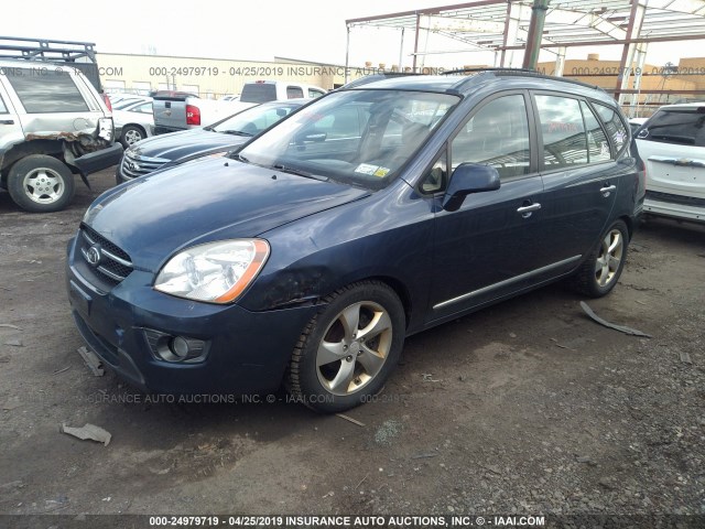 KNAFG526777112491 - 2007 KIA RONDO LX/EX BLUE photo 2