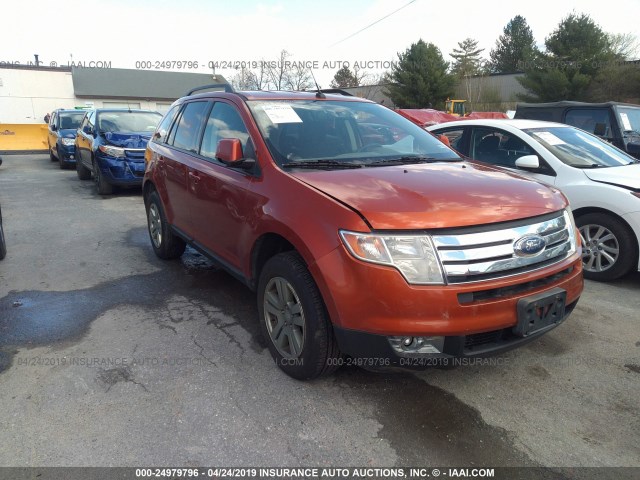 2FMDK48C87BA67967 - 2007 FORD EDGE SEL ORANGE photo 1