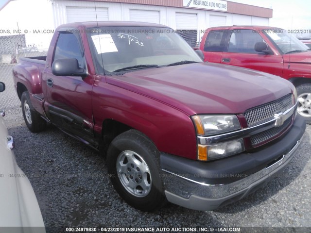 1GCEC14T34Z123221 - 2004 CHEVROLET SILVERADO C1500 MAROON photo 1