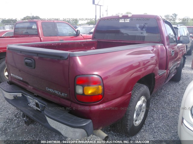 1GCEC14T34Z123221 - 2004 CHEVROLET SILVERADO C1500 MAROON photo 4