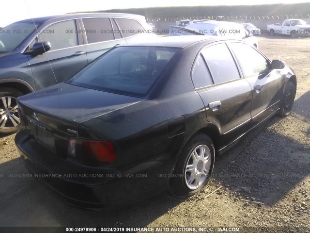 4A3AA36GX2E073600 - 2002 MITSUBISHI GALANT DE BLACK photo 4