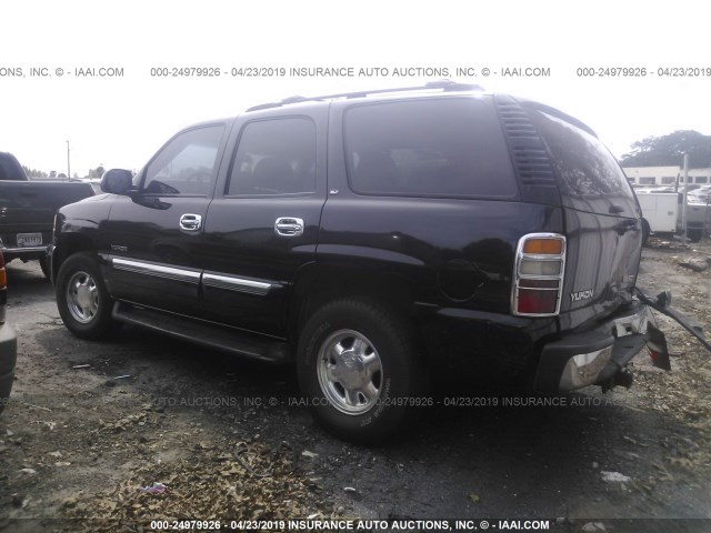 1GKEC13Z22J340796 - 2002 GMC YUKON BLACK photo 3