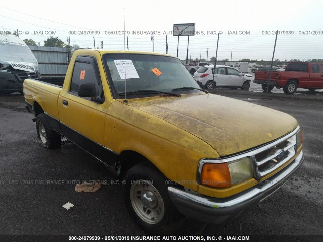 1FTCR10A9VUA52342 - 1997 FORD RANGER YELLOW photo 1