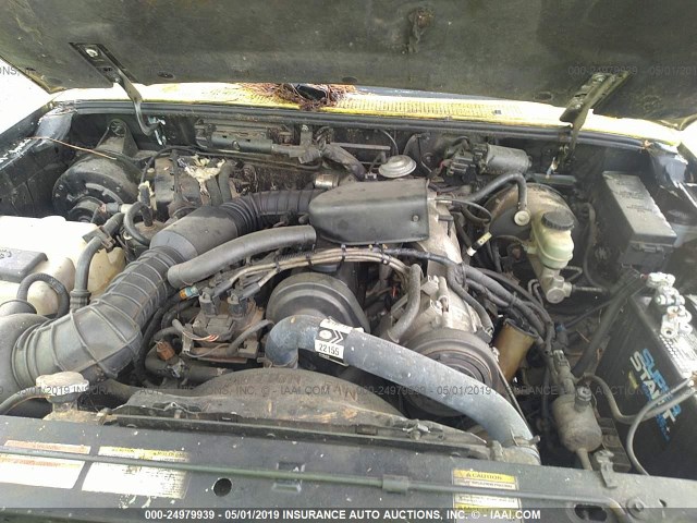 1FTCR10A9VUA52342 - 1997 FORD RANGER YELLOW photo 10