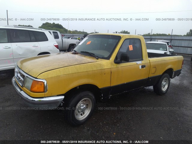 1FTCR10A9VUA52342 - 1997 FORD RANGER YELLOW photo 2