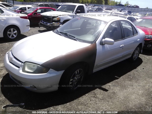 1G1JH52F737237391 - 2003 CHEVROLET CAVALIER LS SPORT SILVER photo 2