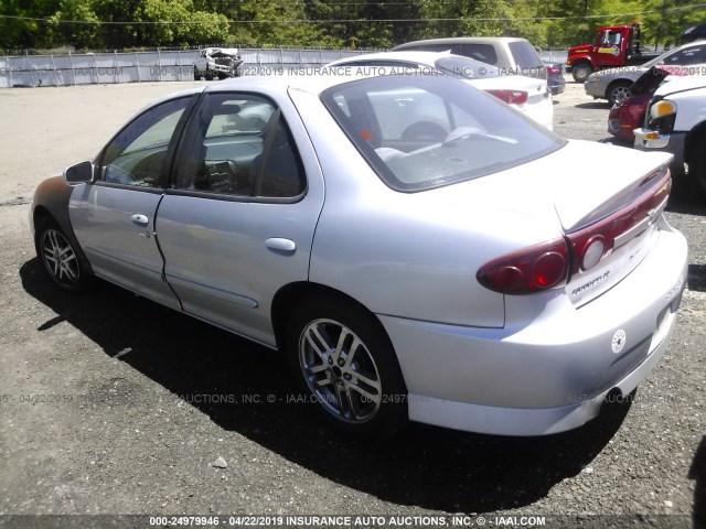 1G1JH52F737237391 - 2003 CHEVROLET CAVALIER LS SPORT SILVER photo 3