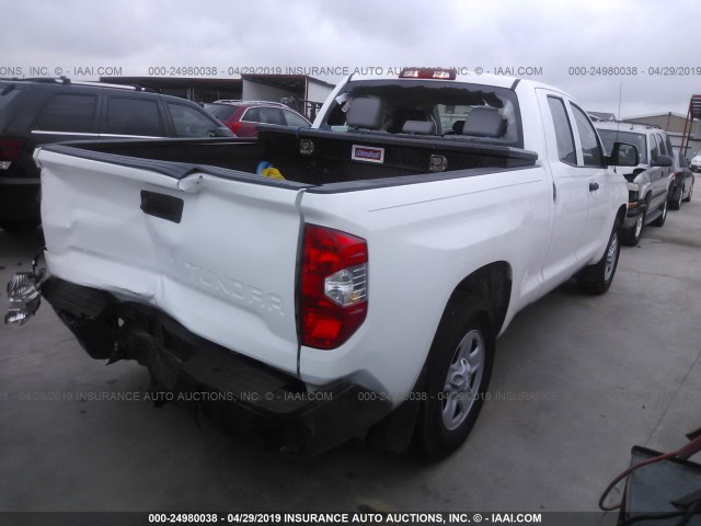 5TFRM5F11GX107925 - 2016 TOYOTA TUNDRA DOUBLE CAB SR/SR5 白色 照片 4
