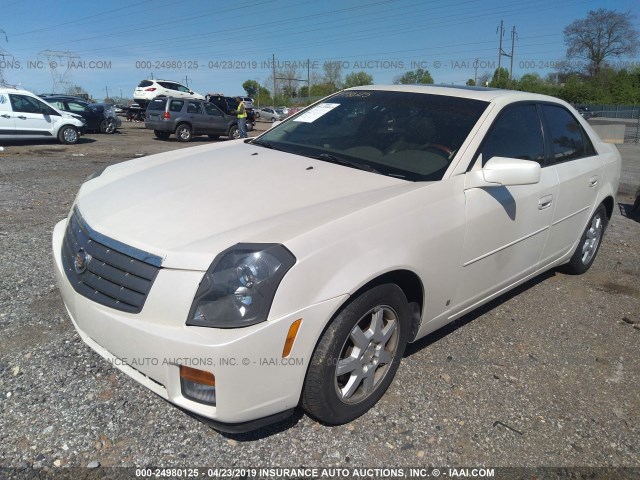 1G6DP577X60127248 - 2006 CADILLAC CTS HI FEATURE V6 WHITE photo 2