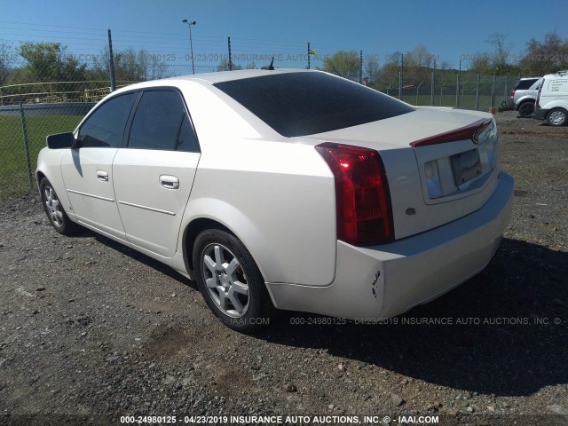 1G6DP577X60127248 - 2006 CADILLAC CTS HI FEATURE V6 WHITE photo 3