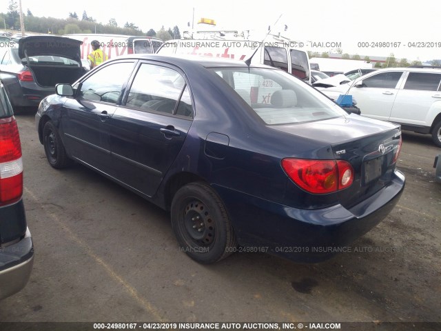 1NXBR32E04Z264595 - 2004 TOYOTA COROLLA CE/LE/S BLUE photo 3