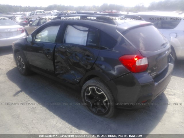 JF2GPACC6F8213004 - 2015 SUBARU XV CROSSTREK 2.0 PREMIUM GRAY photo 3