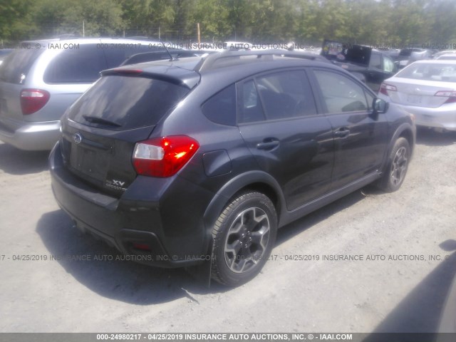 JF2GPACC6F8213004 - 2015 SUBARU XV CROSSTREK 2.0 PREMIUM GRAY photo 4