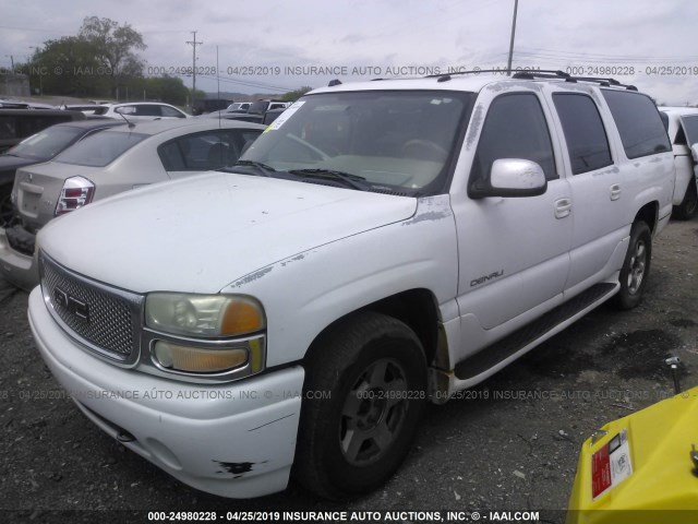 1GKFK66U24J110814 - 2004 GMC YUKON XL DENALI WHITE photo 2