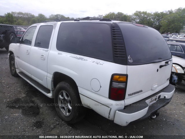 1GKFK66U24J110814 - 2004 GMC YUKON XL DENALI WHITE photo 3