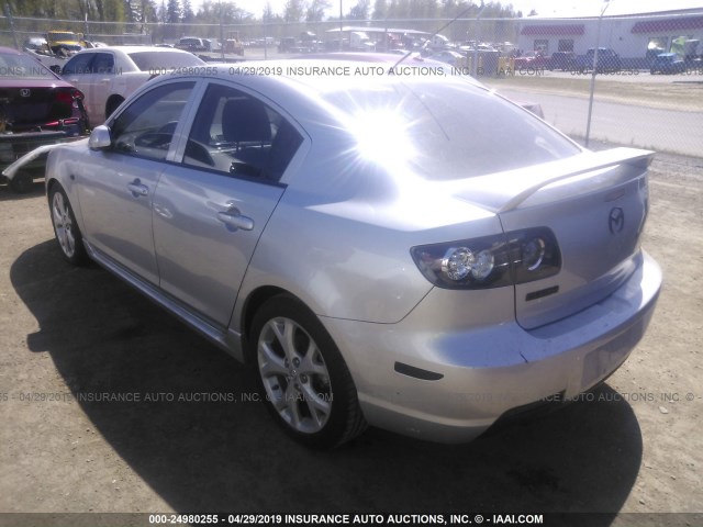 JM1BK323371743977 - 2007 MAZDA 3 S SILVER photo 3