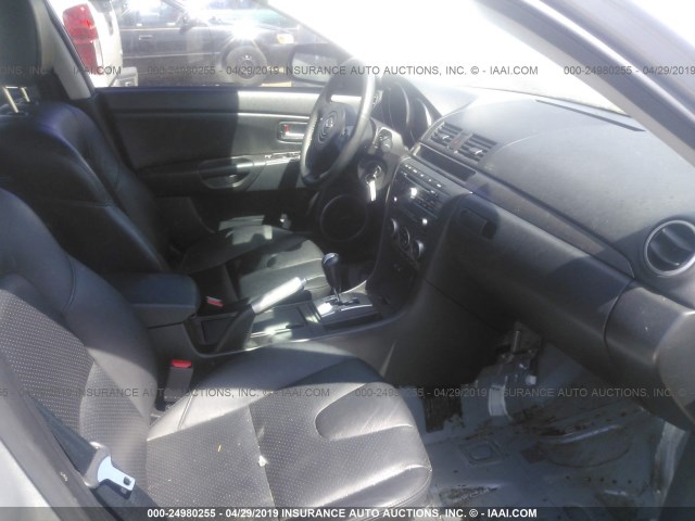 JM1BK323371743977 - 2007 MAZDA 3 S SILVER photo 5