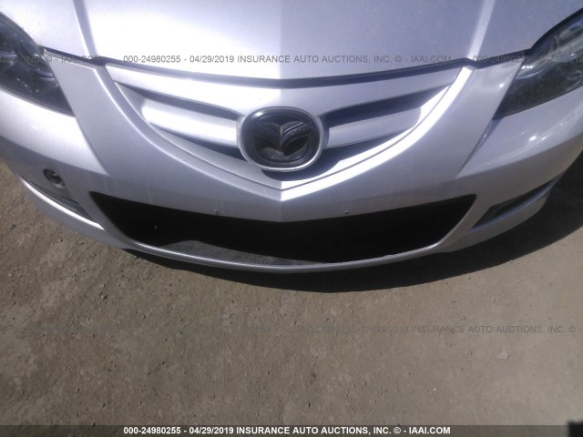 JM1BK323371743977 - 2007 MAZDA 3 S SILVER photo 6