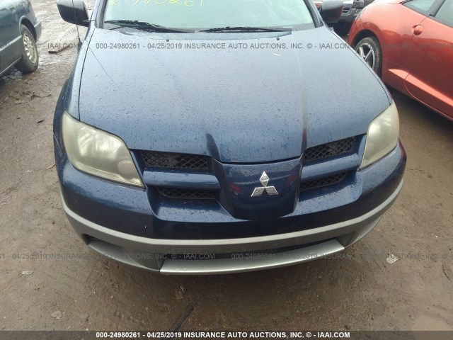 JA4LX31G73U118351 - 2003 MITSUBISHI OUTLANDER LS BLUE photo 6