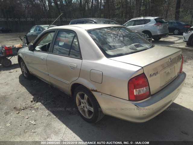 JM1BJ225131207764 - 2003 MAZDA PROTEGE DX/LX/ES BEIGE photo 3