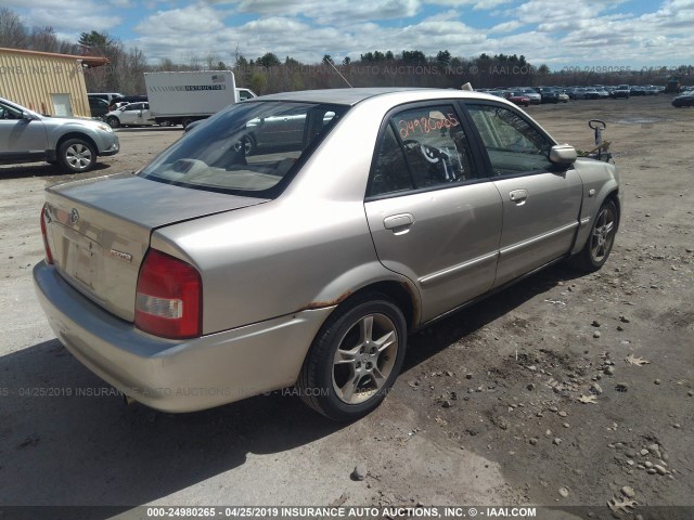 JM1BJ225131207764 - 2003 MAZDA PROTEGE DX/LX/ES BEIGE photo 4