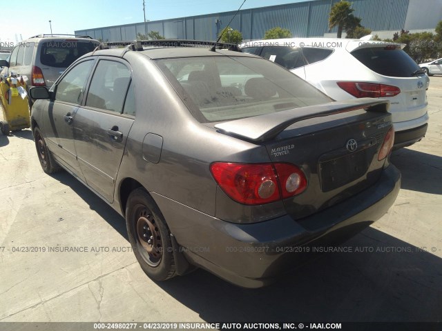 2T1BR32E18C922951 - 2008 TOYOTA COROLLA CE/LE/S GRAY photo 3