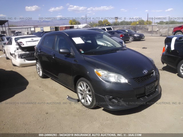 2T1GE40E99C003484 - 2009 TOYOTA COROLLA MATRIX XRS GRAY photo 1