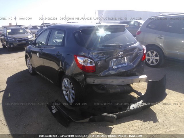 2T1GE40E99C003484 - 2009 TOYOTA COROLLA MATRIX XRS GRAY photo 3