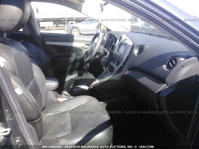 2T1GE40E99C003484 - 2009 TOYOTA COROLLA MATRIX XRS GRAY photo 5