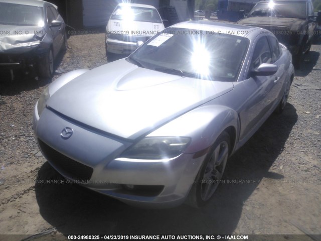 JM1FE17N350149741 - 2005 MAZDA RX8 SILVER photo 2