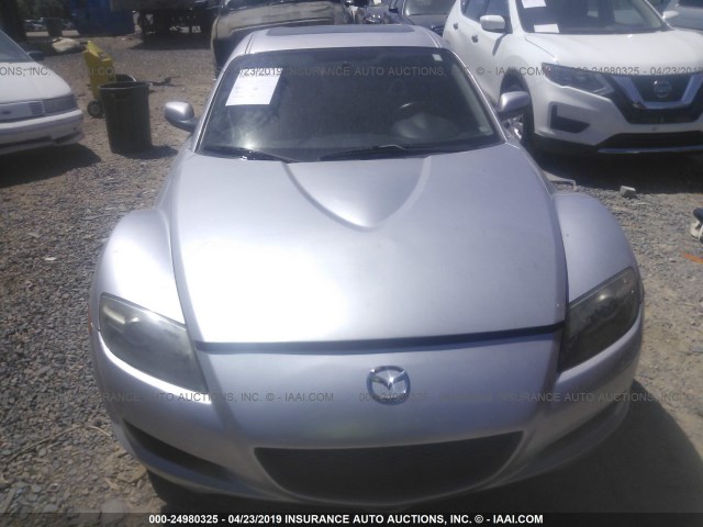 JM1FE17N350149741 - 2005 MAZDA RX8 SILVER photo 6