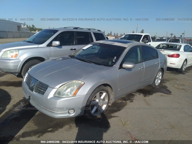 1N4BA41E16C818017 - 2006 NISSAN MAXIMA SE/SL SILVER photo 2