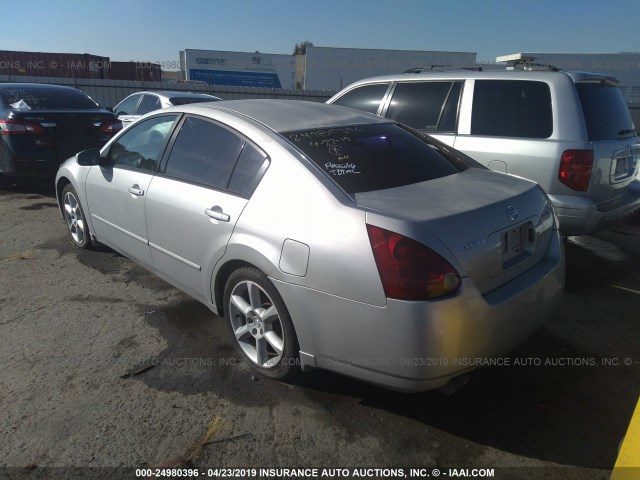 1N4BA41E16C818017 - 2006 NISSAN MAXIMA SE/SL SILVER photo 3