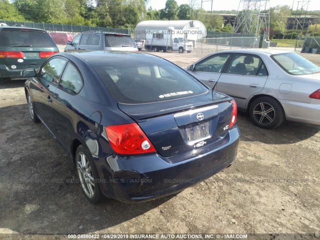JTKDE177170181883 - 2007 TOYOTA SCION TC ლურჯი ფოტო 3
