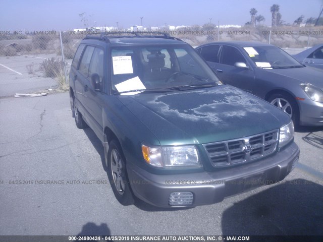JF1SF6557YH711261 - 2000 SUBARU FORESTER S GREEN photo 1
