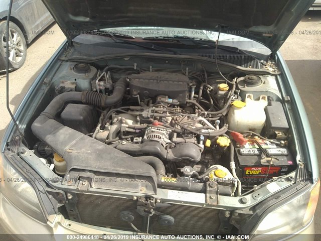4S3BH6750Y7628813 - 2000 SUBARU LEGACY OUTBACK AWP 绿色 照片 10