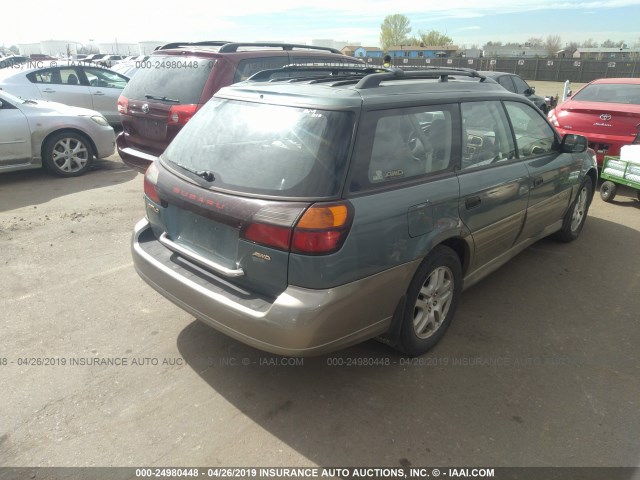 4S3BH6750Y7628813 - 2000 SUBARU LEGACY OUTBACK AWP 绿色 照片 4